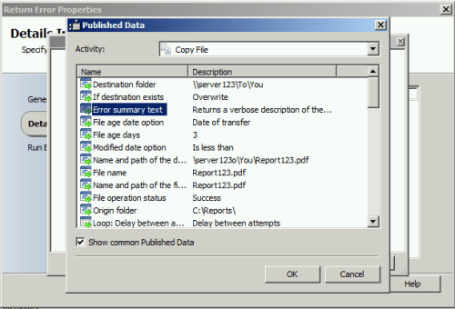 Select published data to return